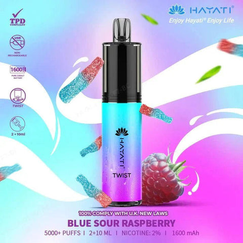 Hayati Twist 5000 Puffs Disposable Vape Box of 5 - Topvapewholesale