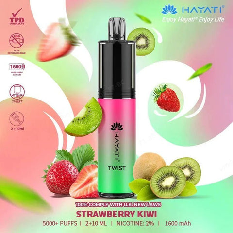 Hayati Twist 5000 Puffs Disposable Vape Box of 5 - Topvapewholesale