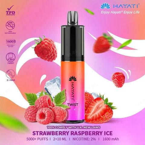 Hayati Twist 5000 Puffs Disposable Vape Box of 5 - Topvapewholesale