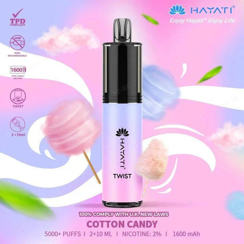 Hayati Twist 5000 Puffs Disposable Vape Box of 5 - Topvapewholesale