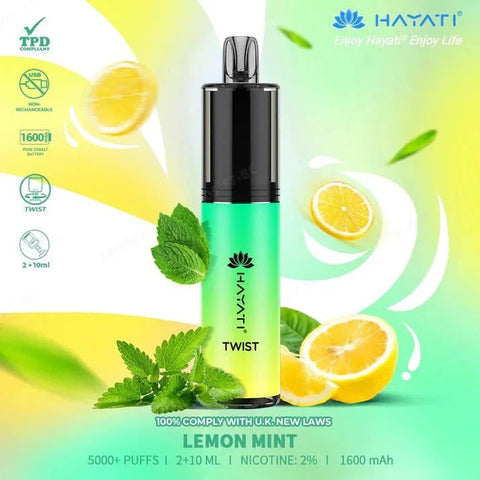 Hayati Twist 5000 Puffs Disposable Vape Box of 5 - Topvapewholesale
