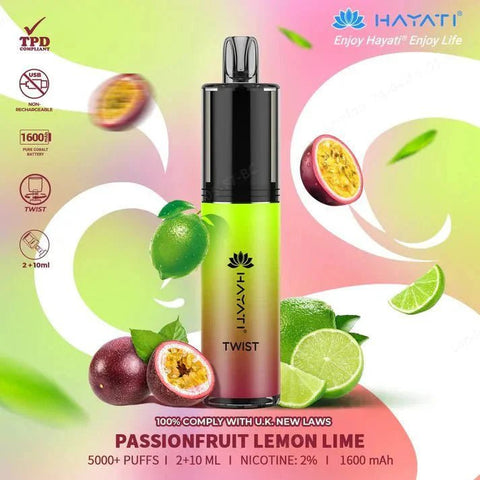Hayati Twist 5000 Puffs Disposable Vape Box of 5 - Topvapewholesale