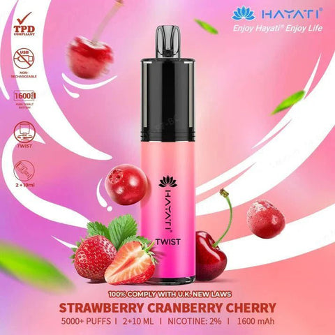 Hayati Twist 5000 Puffs Disposable Vape Box of 5 - Topvapewholesale