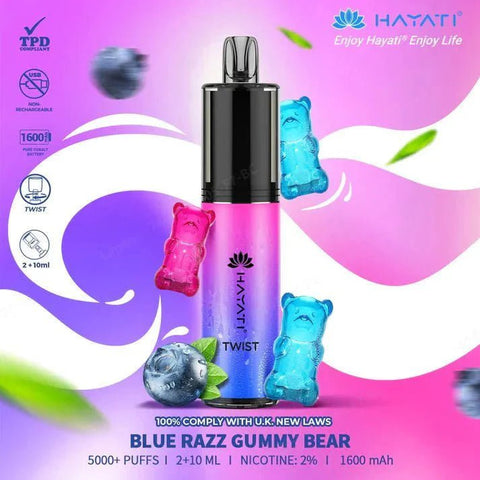 Hayati Twist 5000 Puffs Disposable Vape Box of 5 - Topvapewholesale
