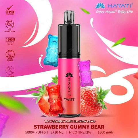 Hayati Twist 5000 Puffs Disposable Vape Box of 5 - Topvapewholesale