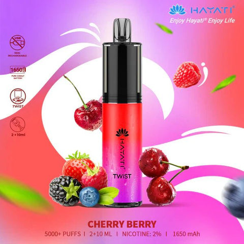 Hayati Twist 5000 Puffs Disposable Vape - Box of 5 - Topvapewholesale