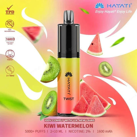 Hayati Twist 5000 Puffs Disposable Vape Box of 5 - Topvapewholesale