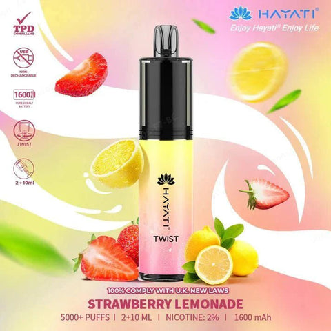Hayati Twist 5000 Puffs Disposable Vape Box of 5 - Topvapewholesale
