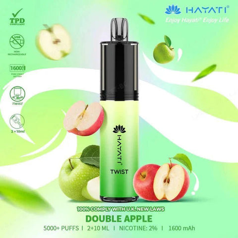 Hayati Twist 5000 Puffs Disposable Vape Box of 5 - Topvapewholesale