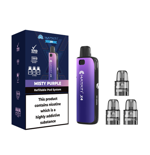 Hayati X4 Refillable Pod System Kit - Topvapewholesale