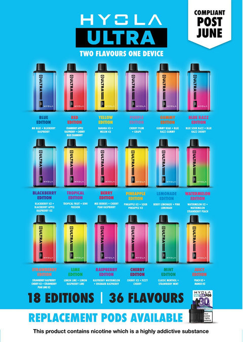 Hyola Ultra 30k Prefilled Pod Vape Kit Pack of 5 - Topvapewholesale