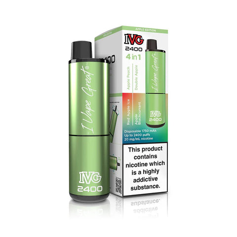 IVG 2400 Disposable Vape Pod Puff Device - Box of 5 - Topvapewholesale