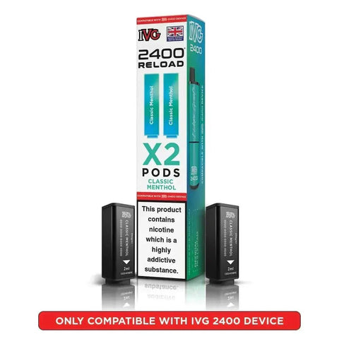 IVG 2400 Reload 4 in 1 Prefilled Pods Pack of 5 - Topvapewholesale