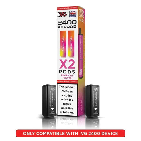 IVG 2400 Reload 4 in 1 Prefilled Pods Pack of 5 - Topvapewholesale