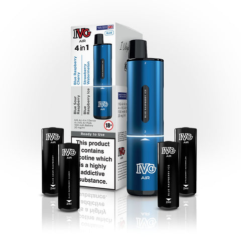 IVG Air 2400 Puffs 4 in 1 Disposable Pod Kit Box of 5 - Topvapewholesale