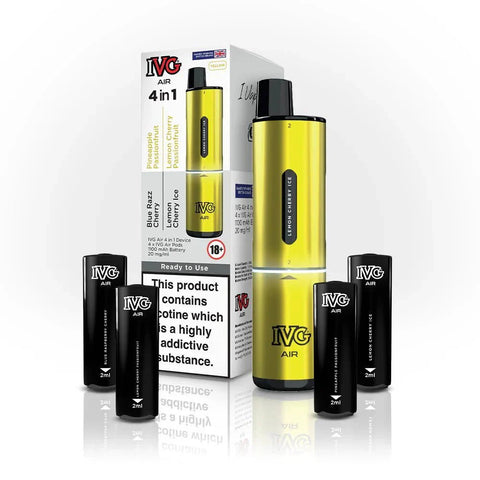 IVG Air 2400 Puffs 4 in 1 Disposable Pod Kit Box of 5 - Topvapewholesale