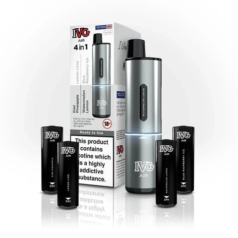 IVG Air 2400 Puffs 4 in 1 Disposable Pod Kit Box of 5 - Topvapewholesale