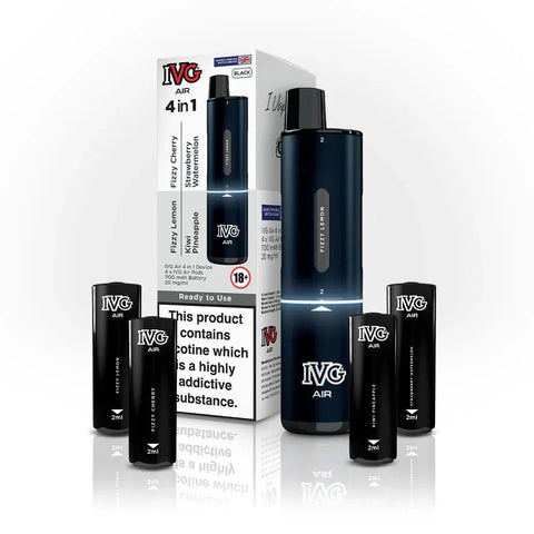 IVG Air 2400 Puffs 4 in 1 Disposable Pod Kit Box of 5 - Topvapewholesale