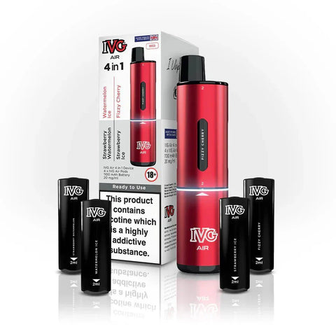IVG Air 2400 Puffs 4 in 1 Disposable Pod Kit Box of 5 - Topvapewholesale