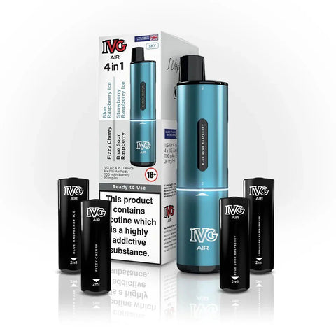 IVG Air 2400 Puffs 4 in 1 Disposable Pod Kit Box of 5 - Topvapewholesale