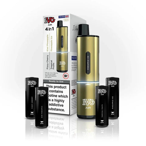 IVG Air 2400 Puffs 4 in 1 Disposable Pod Kit Box of 5 - Topvapewholesale
