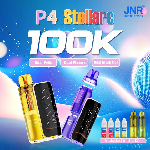 JNR P4 Stellarc 100K Refillable Vape Kit Pack of 3 - Topvapewholesale