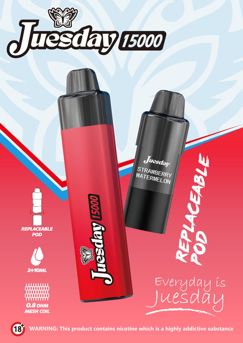 Juesday 15k Replacement Pods Box of 10 - Topvapewholesale