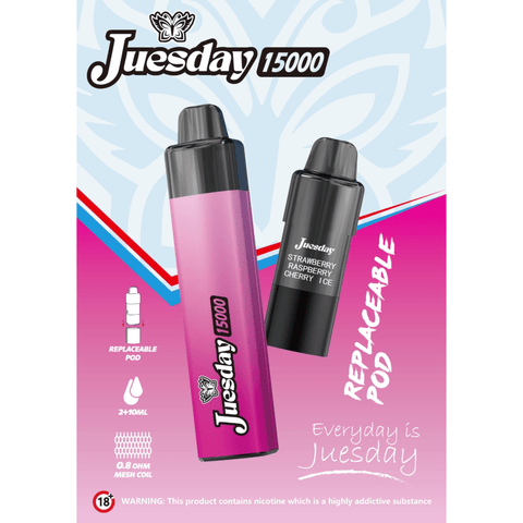 Juesday 15k Replacement Pods Box of 10 - Topvapewholesale