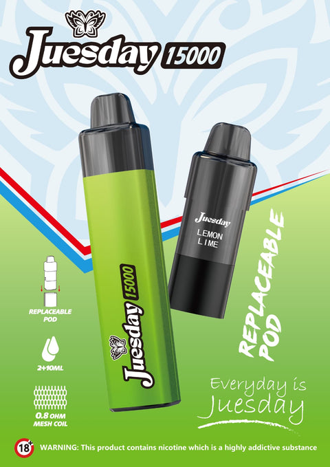 Juesday 15k Replacement Pods Box of 10 - Topvapewholesale