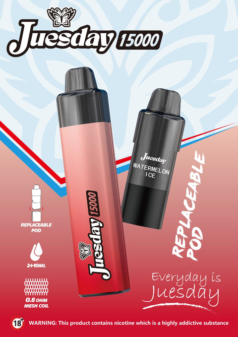 Juesday 15k Replacement Pods Box of 10 - Topvapewholesale