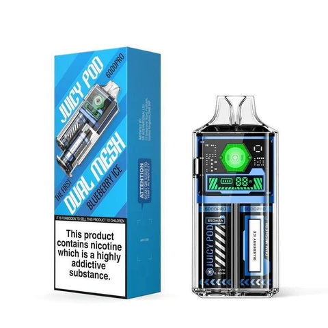 Juicy Pod Good Pro 6000 Puffs Disposable Vape - Box of 5 - Topvapewholesale