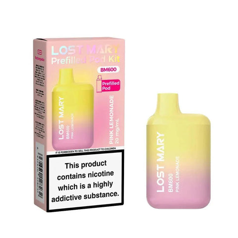 Lost Mary BM600 Prefilled Pod Vape Kit - Box of 10 - Topvapewholesale