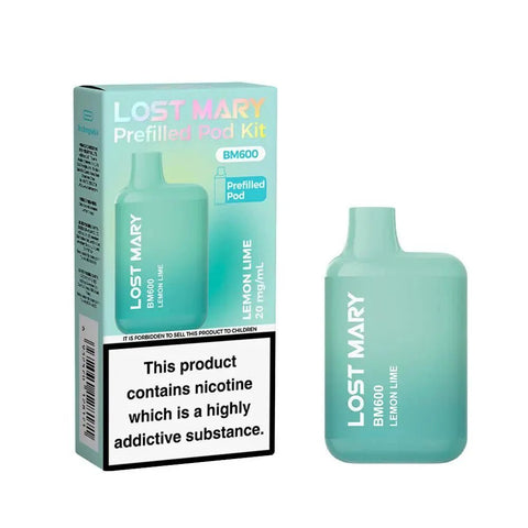 Lost Mary BM600 Prefilled Pod Vape Kit - Box of 10 - Topvapewholesale