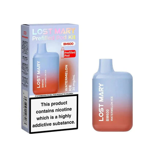 Lost Mary BM600 Prefilled Pod Vape Kit - Box of 10 - Topvapewholesale