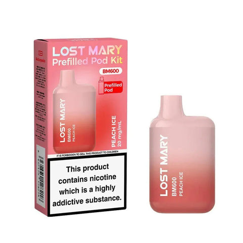 Lost Mary BM600 Prefilled Pod Vape Kit - Box of 10 - Topvapewholesale