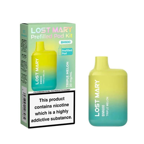 Lost Mary BM600 Prefilled Pod Vape Kit - Box of 10 - Topvapewholesale