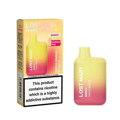 Lost Mary BM600 Prefilled Pod Vape Kit - Box of 10 - Topvapewholesale