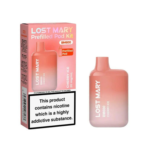 Lost Mary BM600 Prefilled Pod Vape Kit - Box of 10 - Topvapewholesale