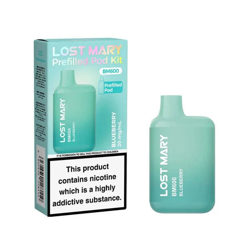 Lost Mary BM600 Prefilled Pod Vape Kit - Box of 10 - Topvapewholesale