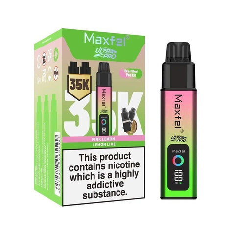 Maxfel Ultra Pro 35k Prefilled Pod Vape Kit Box of 5 - Topvapewholesale