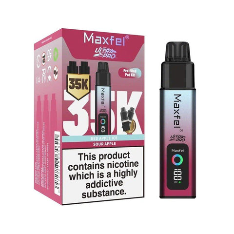 Maxfel Ultra Pro 35k Prefilled Pod Vape Kit Box of 5 - Topvapewholesale