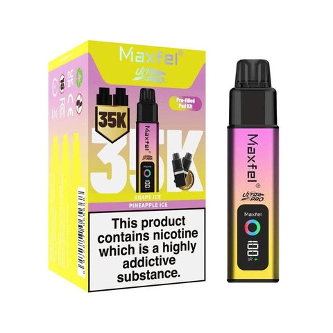 Maxfel Ultra Pro 35k Prefilled Pod Vape Kit Box of 5 - Topvapewholesale