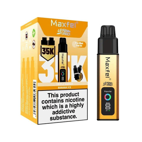 Maxfel Ultra Pro 35k Prefilled Pod Vape Kit Box of 5 - Topvapewholesale