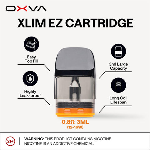 Oxva Xlim EZ Cartridges Pods Pack of 3 - Topvapewholesale