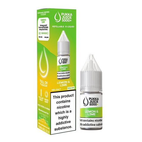 Pukka Juice 5000+ Nic Salts 10ml - Box of 10 - Topvapewholesale