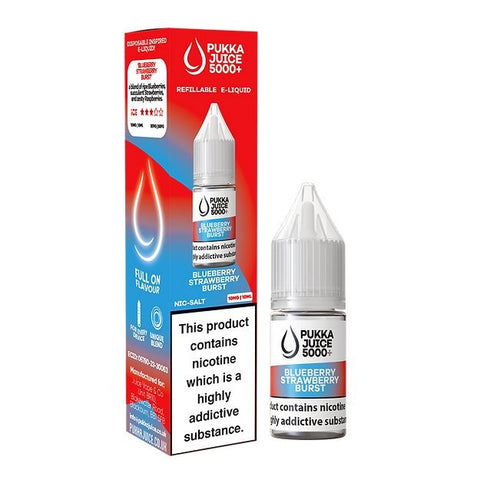 Pukka Juice 5000+ Nic Salts 10ml - Box of 10 - Topvapewholesale
