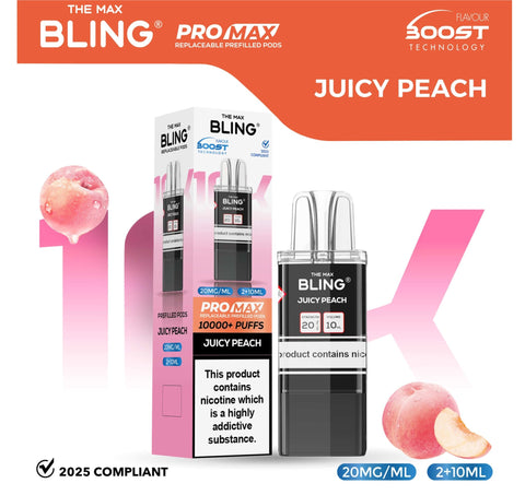 The Bling 10k Pro Max Replacement Pods (BOX OF 5) - Topvapewholesale