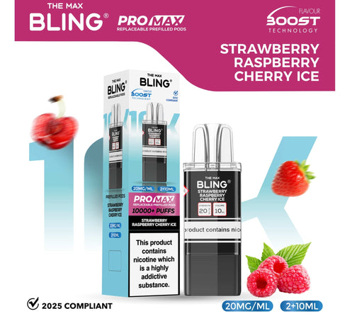 The Bling 10k Pro Max Replacement Pods (BOX OF 5) - Topvapewholesale