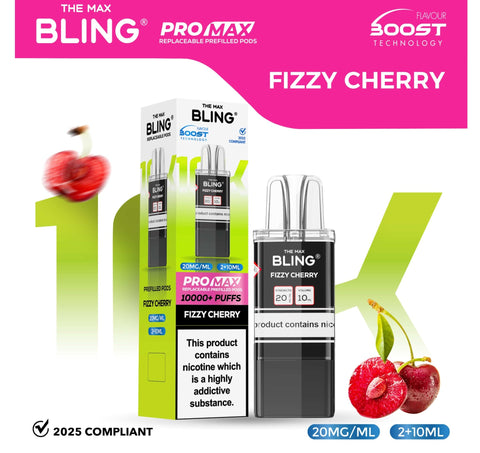 The Bling 10k Pro Max Replacement Pods (BOX OF 5) - Topvapewholesale