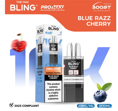 The Bling 10k Pro Max Replacement Pods (BOX OF 5) - Topvapewholesale